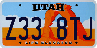 UT license plate Z338TJ