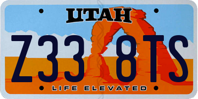 UT license plate Z338TS