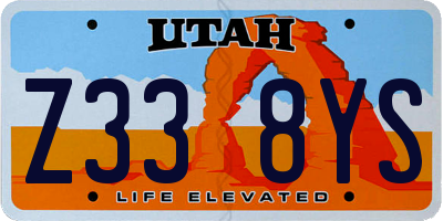 UT license plate Z338YS