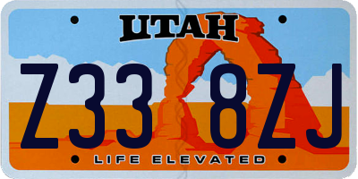 UT license plate Z338ZJ