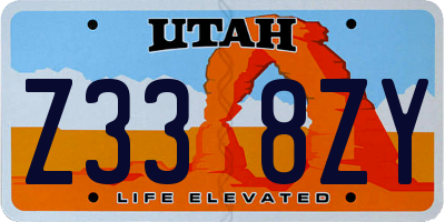 UT license plate Z338ZY