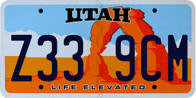 UT license plate Z339CM