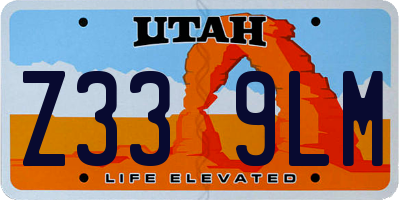 UT license plate Z339LM
