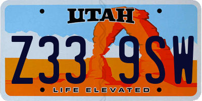 UT license plate Z339SW