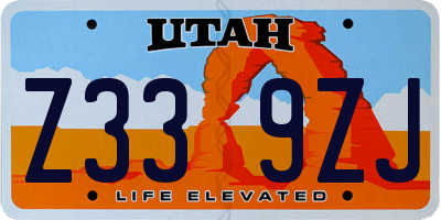 UT license plate Z339ZJ