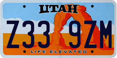 UT license plate Z339ZM