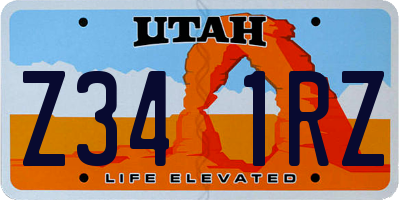 UT license plate Z341RZ