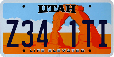 UT license plate Z341TI