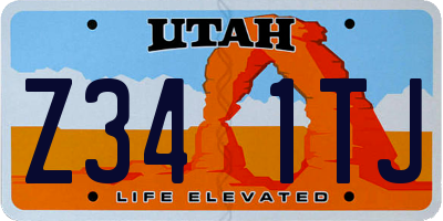 UT license plate Z341TJ