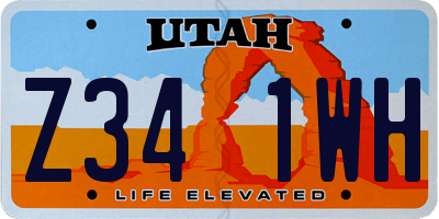 UT license plate Z341WH