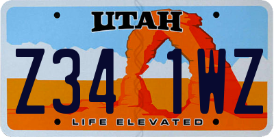 UT license plate Z341WZ