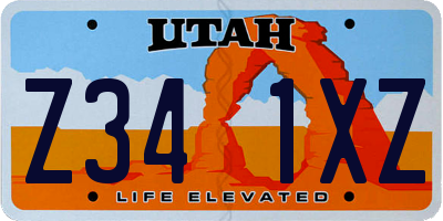 UT license plate Z341XZ