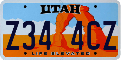 UT license plate Z344CZ