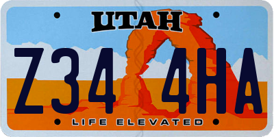UT license plate Z344HA