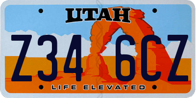 UT license plate Z346CZ