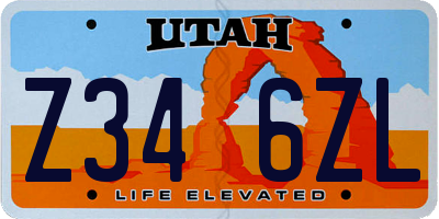 UT license plate Z346ZL