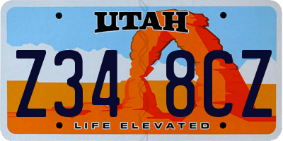 UT license plate Z348CZ