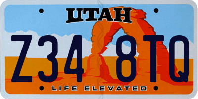 UT license plate Z348TQ