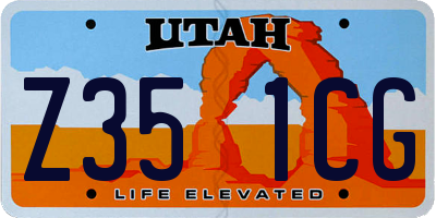 UT license plate Z351CG