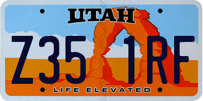 UT license plate Z351RF