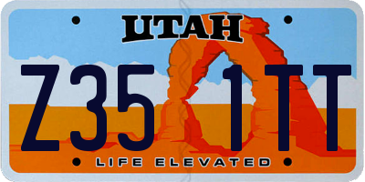 UT license plate Z351TT