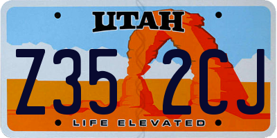 UT license plate Z352CJ
