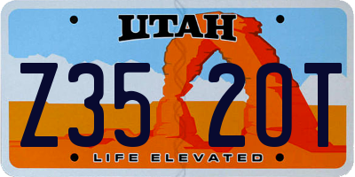 UT license plate Z352OT