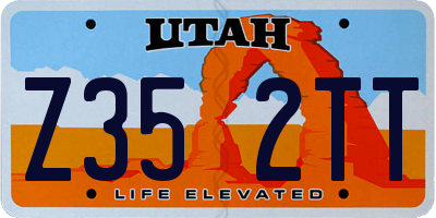 UT license plate Z352TT