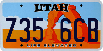UT license plate Z356CB
