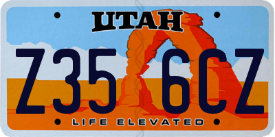 UT license plate Z356CZ