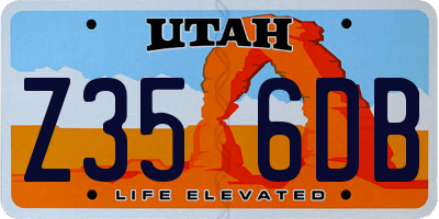 UT license plate Z356DB