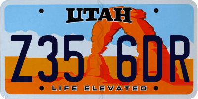 UT license plate Z356DR