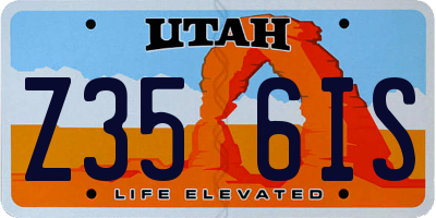 UT license plate Z356IS