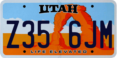 UT license plate Z356JM