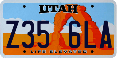UT license plate Z356LA