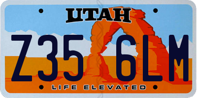 UT license plate Z356LM
