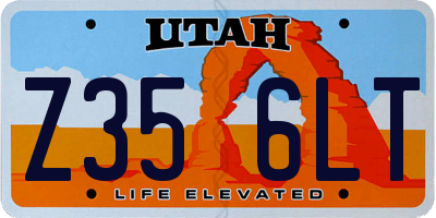 UT license plate Z356LT