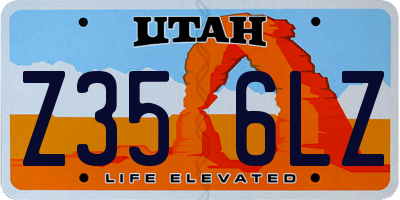 UT license plate Z356LZ