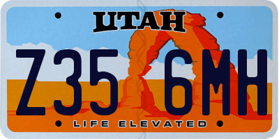 UT license plate Z356MH