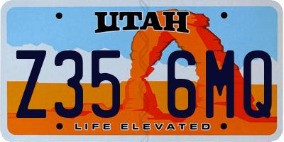UT license plate Z356MQ