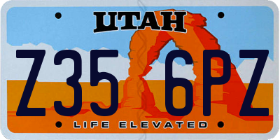UT license plate Z356PZ