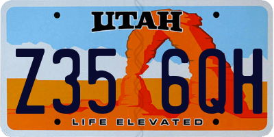 UT license plate Z356QH
