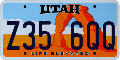 UT license plate Z356QQ