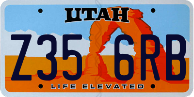 UT license plate Z356RB