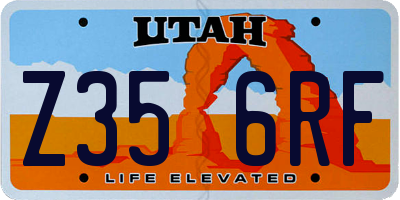 UT license plate Z356RF