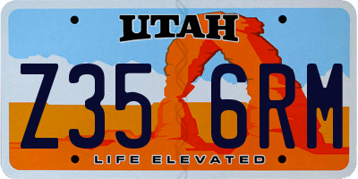 UT license plate Z356RM