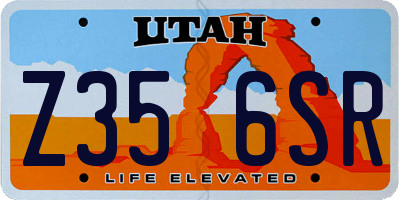UT license plate Z356SR