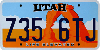 UT license plate Z356TJ