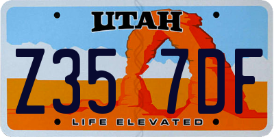 UT license plate Z357DF