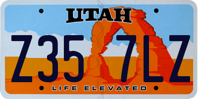 UT license plate Z357LZ